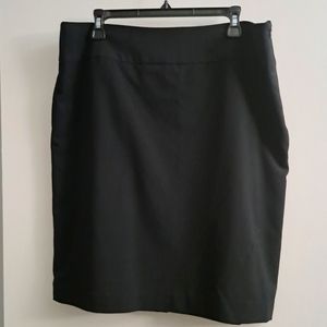 High Waisted Black Pencil Skirt